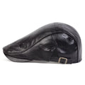 Men's Leather Flat Cap