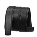 Men's Dress Belt with Removable Metal Buckle