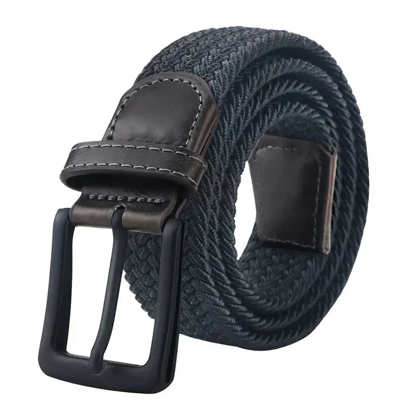Men's Belt Elastic Canvas Without Holes