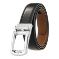 Belt Executive Men's Leather with Buckle Metal