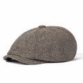 Men's Octagonal English Flat Cap Vintage