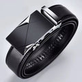 Men's Belt Leather Automatic Buckle