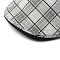 Men's Linen Vintage with Plaid Pattern Flat Cap