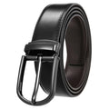 Men's Belt Genuine Leather with Reversible Buckle in Zinco
