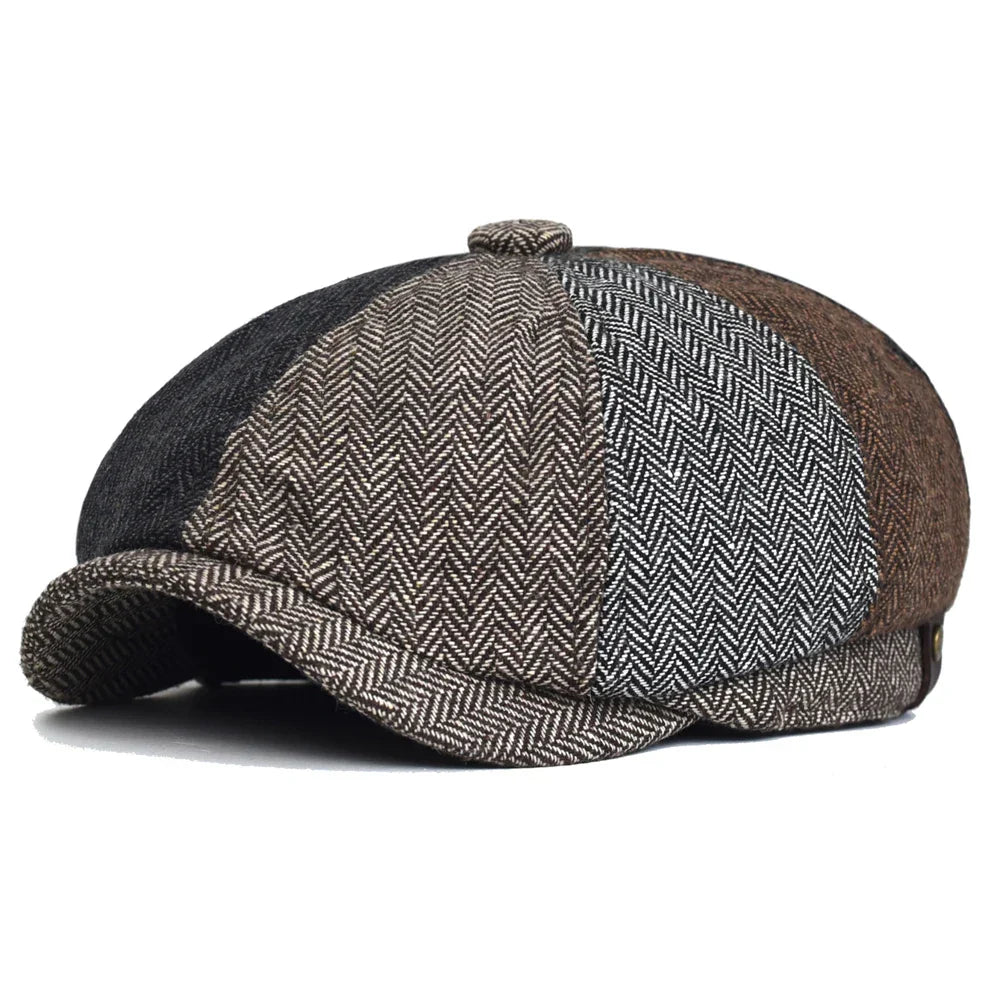 Men's Octagonal Flat Cap