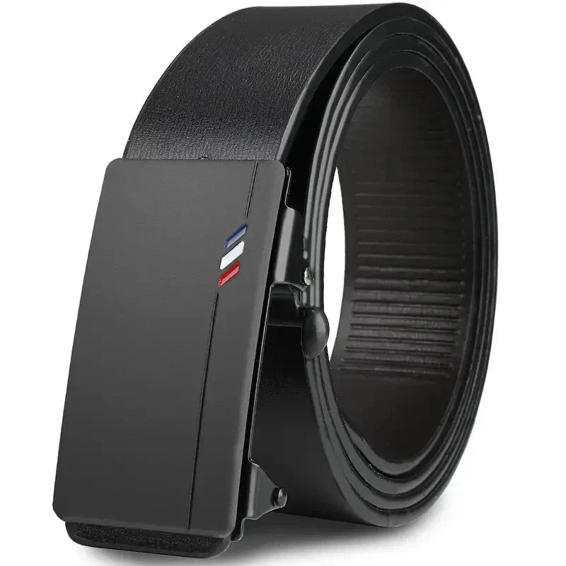 Belt Leather Men's Automatic Buckle