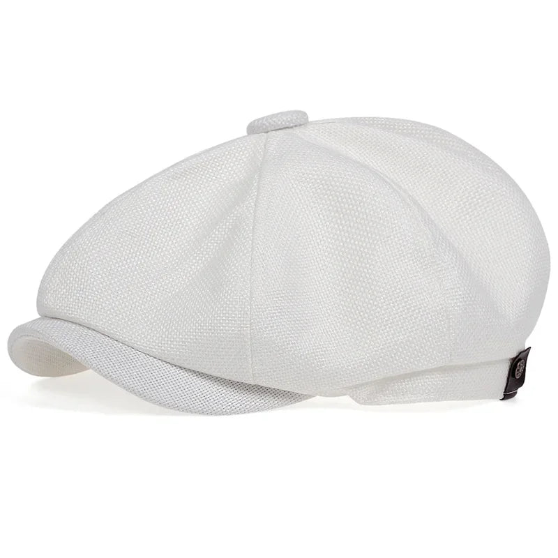 Men's English Flat Cap Vintage 8 Panels