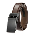 Belt Dress Men's Leather with Automatic Ratchet Buckle
