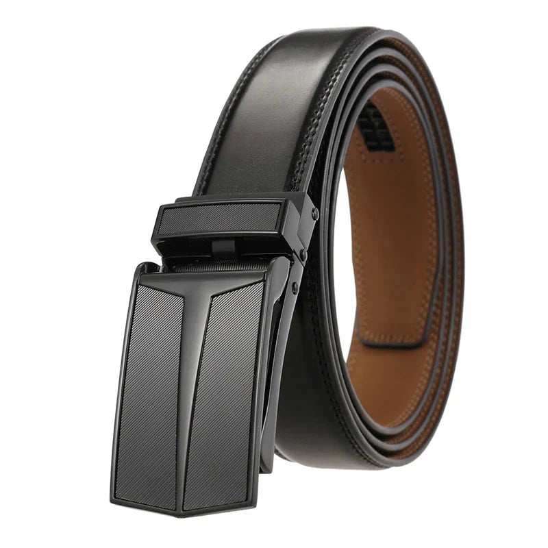 Men's Belt Leather with Ratchet Buckle