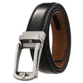Belt Executive Men's Leather with Buckle Metal