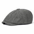 Men's Octagonal English Flat Cap Vintage