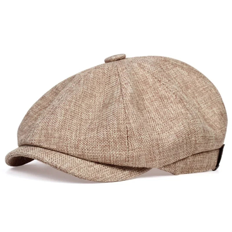 Men's English Flat Cap Vintage 8 Panels