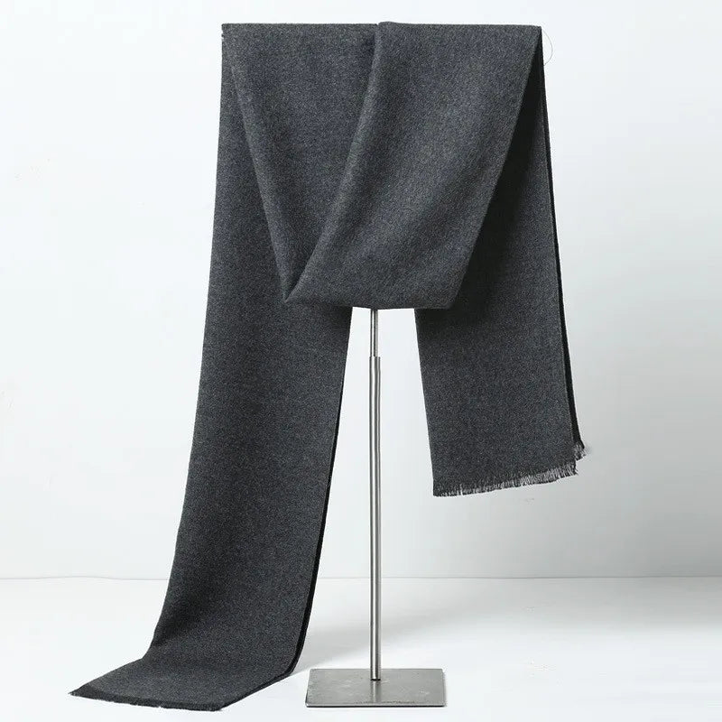 Men's Long Grey Scarf