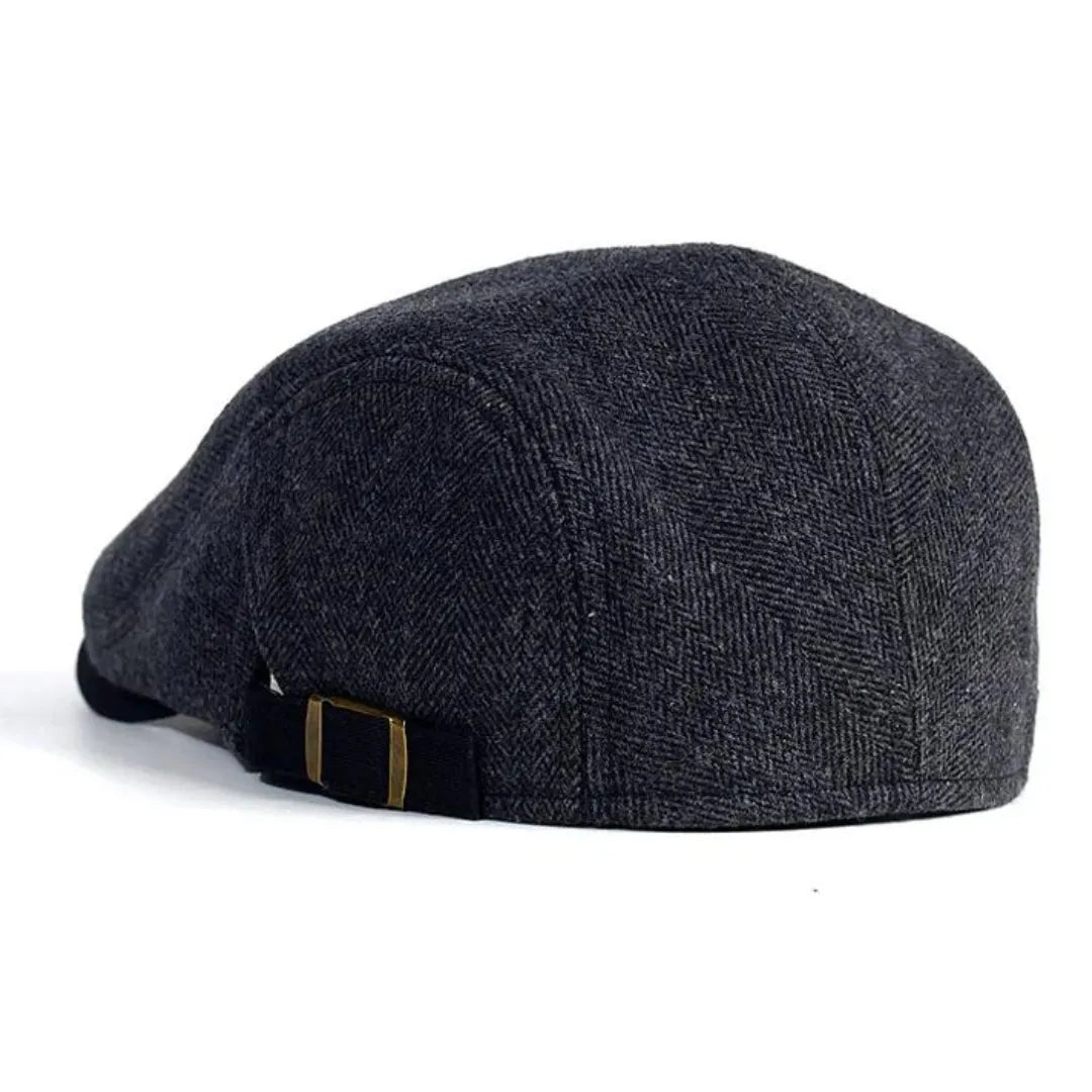 Men's Italian Flat Cap Cotton with Adjustable Buckle
