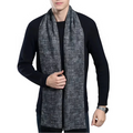 Men's Long Grey Scarf