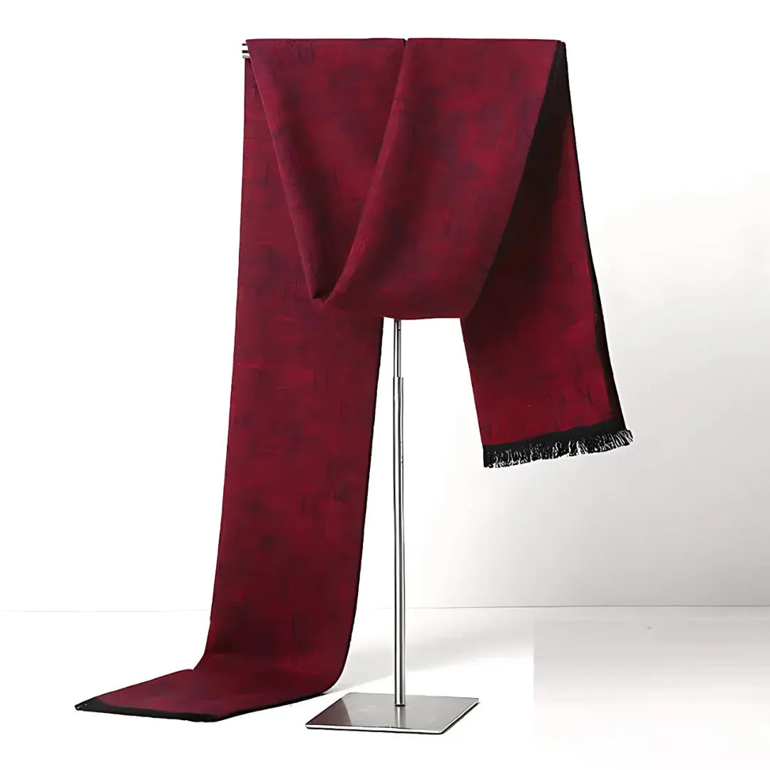 Men's Long Red Scarf