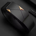 Men's Belt Leather Automatic Buckle